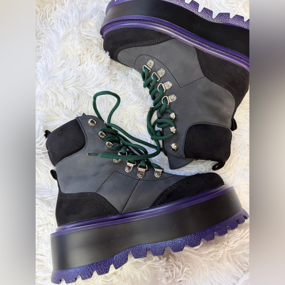 NEW Black Hydra Matrix Platform Boots